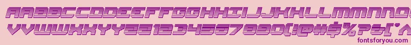 Weitere Informationen zur Gearheadchromeital-Schriftart Gearheadchromeital-Schriftart – Violette Schriften auf rosa Hintergrund