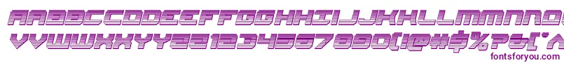 Gearheadchromeital Font – Purple Fonts on White Background