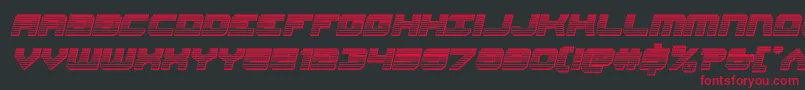 Gearheadchromeital Font – Red Fonts on Black Background