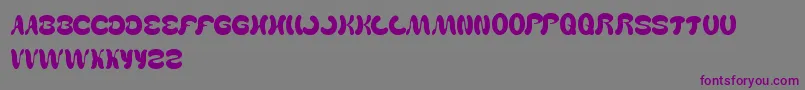 WealthAndFamous Font – Purple Fonts on Gray Background