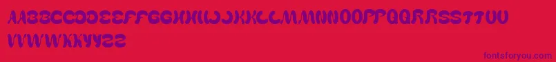 WealthAndFamous Font – Purple Fonts on Red Background