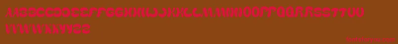 WealthAndFamous Font – Red Fonts on Brown Background