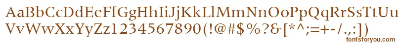 Шрифт CoherentSsi – коричневые шрифты на белом фоне