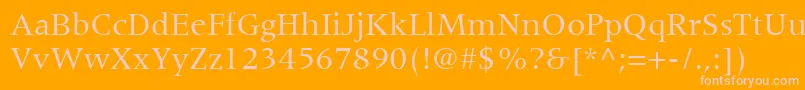 CoherentSsi Font – Pink Fonts on Orange Background