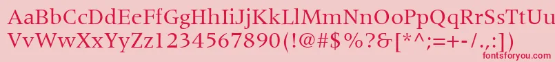 CoherentSsi Font – Red Fonts on Pink Background