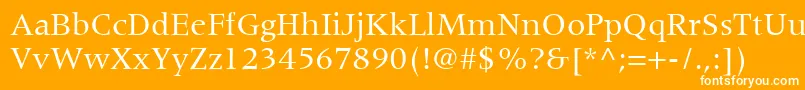 フォントCoherentSsi – オレンジの背景に白い文字