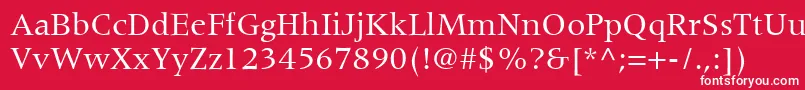 CoherentSsi Font – White Fonts on Red Background