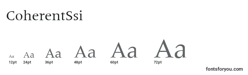 CoherentSsi Font Sizes