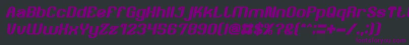 AgeOfAwakeningBoldItalic Font – Purple Fonts on Black Background