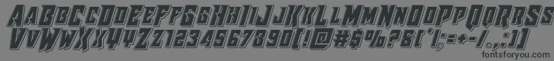 Raidercrusaderpunch Font – Black Fonts on Gray Background