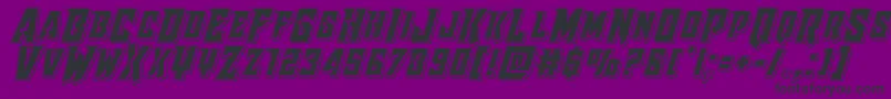 Raidercrusaderpunch Font – Black Fonts on Purple Background