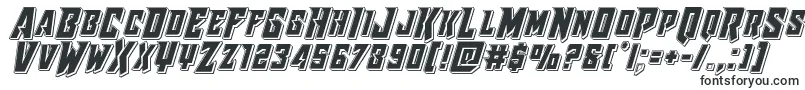 Raidercrusaderpunch-fontti – teollisuusfontit