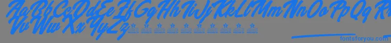 WannabeesPersonalUse Font – Blue Fonts on Gray Background