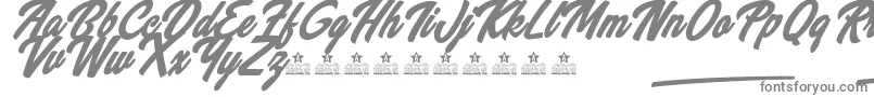 WannabeesPersonalUse Font – Gray Fonts on White Background