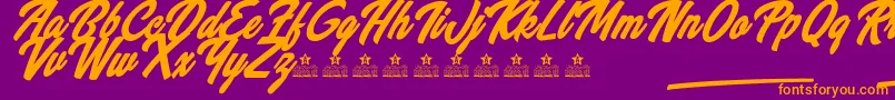 More about WannabeesPersonalUse Font WannabeesPersonalUse Font – Orange Fonts on Purple Background