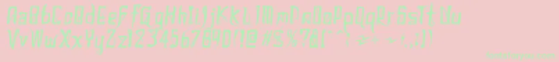 DonaldoRegrecka Font – Green Fonts on Pink Background