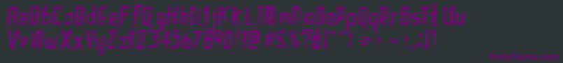 DonaldoRegrecka Font – Purple Fonts on Black Background