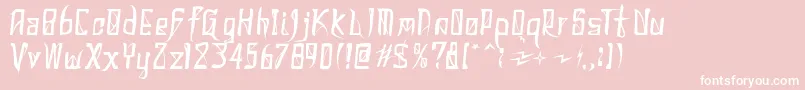 DonaldoRegrecka Font – White Fonts on Pink Background