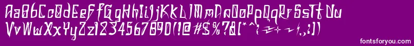 DonaldoRegrecka Font – White Fonts on Purple Background