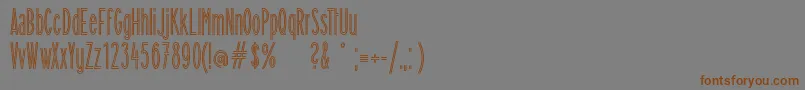 Flamingolicht Font – Brown Fonts on Gray Background
