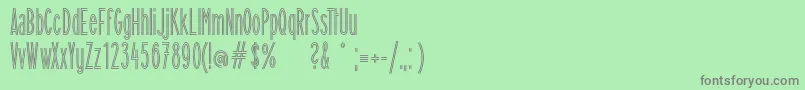 Flamingolicht Font – Gray Fonts on Green Background