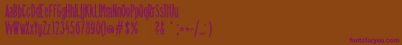 Flamingolicht Font – Purple Fonts on Brown Background
