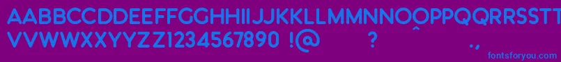 KС„nigsbergDemo Font – Blue Fonts on Purple Background