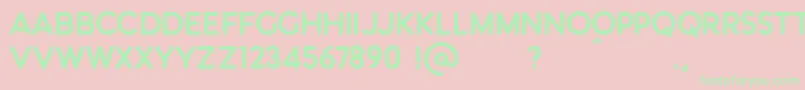 KС„nigsbergDemo Font – Green Fonts on Pink Background