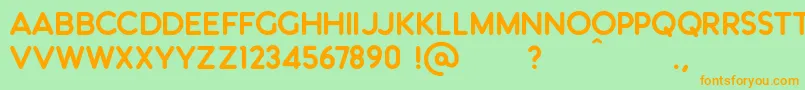 KС„nigsbergDemo Font – Orange Fonts on Green Background