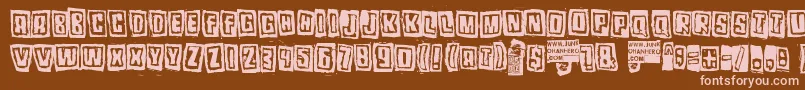 Pozotwo Font – Pink Fonts on Brown Background