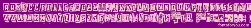 Pozotwo Font – Pink Fonts on Purple Background