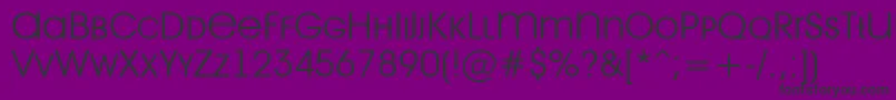 AAvantetitlercpslcLight Font – Black Fonts on Purple Background