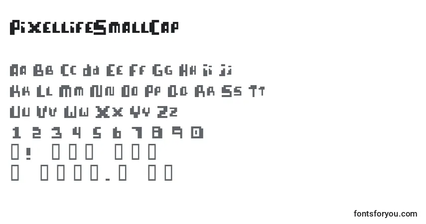 PixellifeSmallCap Font – alphabet, numbers, special characters