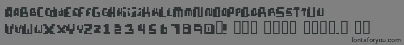 PixellifeSmallCap Font – Black Fonts on Gray Background