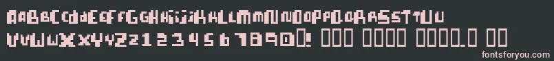 PixellifeSmallCap Font – Pink Fonts on Black Background