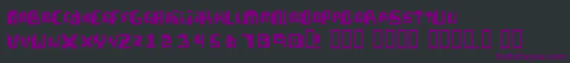 PixellifeSmallCap Font – Purple Fonts on Black Background
