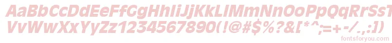 OliviaantiqueblackItalic Font – Pink Fonts on White Background