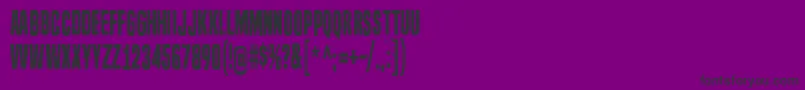 SevenDeadlySins-fontti – mustat fontit violetilla taustalla