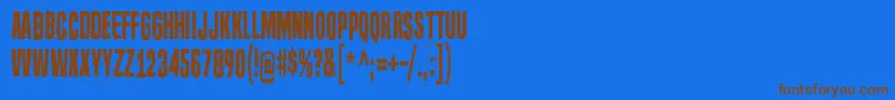 SevenDeadlySins Font – Brown Fonts on Blue Background