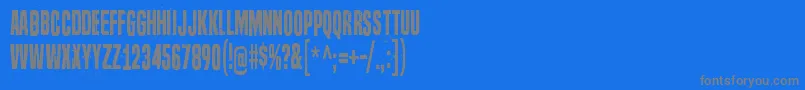Fonte SevenDeadlySins – fontes cinzas em um fundo azul