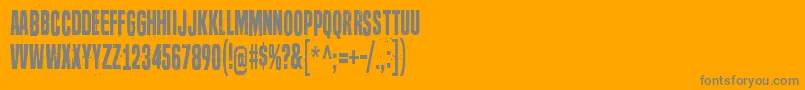 SevenDeadlySins Font – Gray Fonts on Orange Background