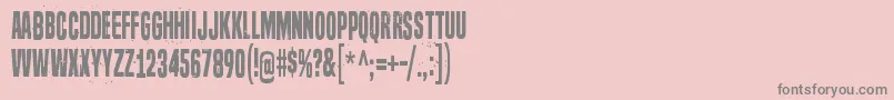 SevenDeadlySins Font – Gray Fonts on Pink Background