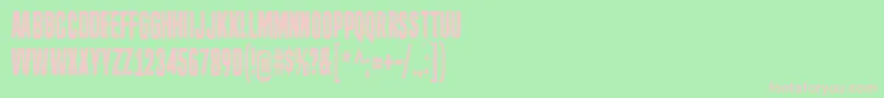 SevenDeadlySins Font – Pink Fonts on Green Background