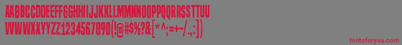 SevenDeadlySins Font – Red Fonts on Gray Background