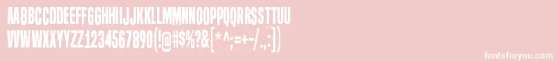 SevenDeadlySins Font – White Fonts on Pink Background