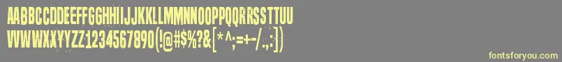 SevenDeadlySins Font – Yellow Fonts on Gray Background