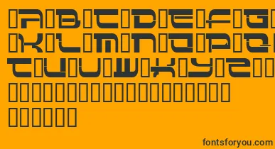 Insert 4 font – Black Fonts On Orange Background