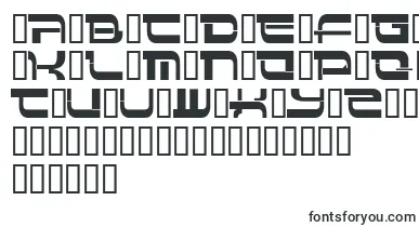 Insert 4 font – medium Fonts