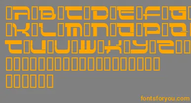 Insert 4 font – Orange Fonts On Gray Background