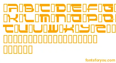 Insert 4 font – Orange Fonts On White Background